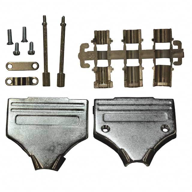 952-025-030R121 NorComp Inc.  Capots de connecteurs D-Sub en forme de D